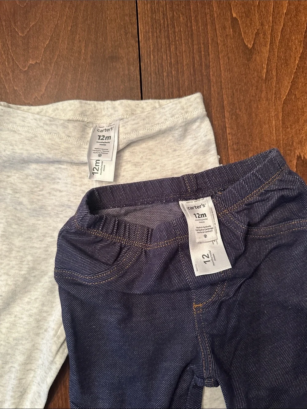 Carter’s Baby Girls' Mixed Color Legging Set - Black, Denim, Gray & Floral